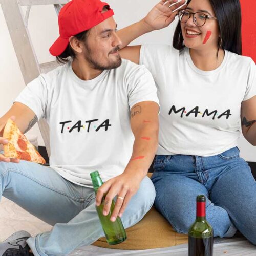 Majce za mamu i tatu. Font iz motiva Friends